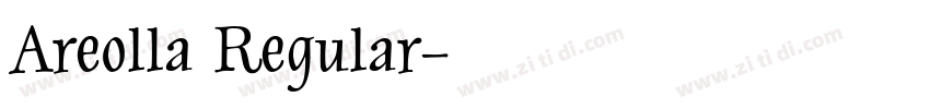 Areolla Regular字体转换
